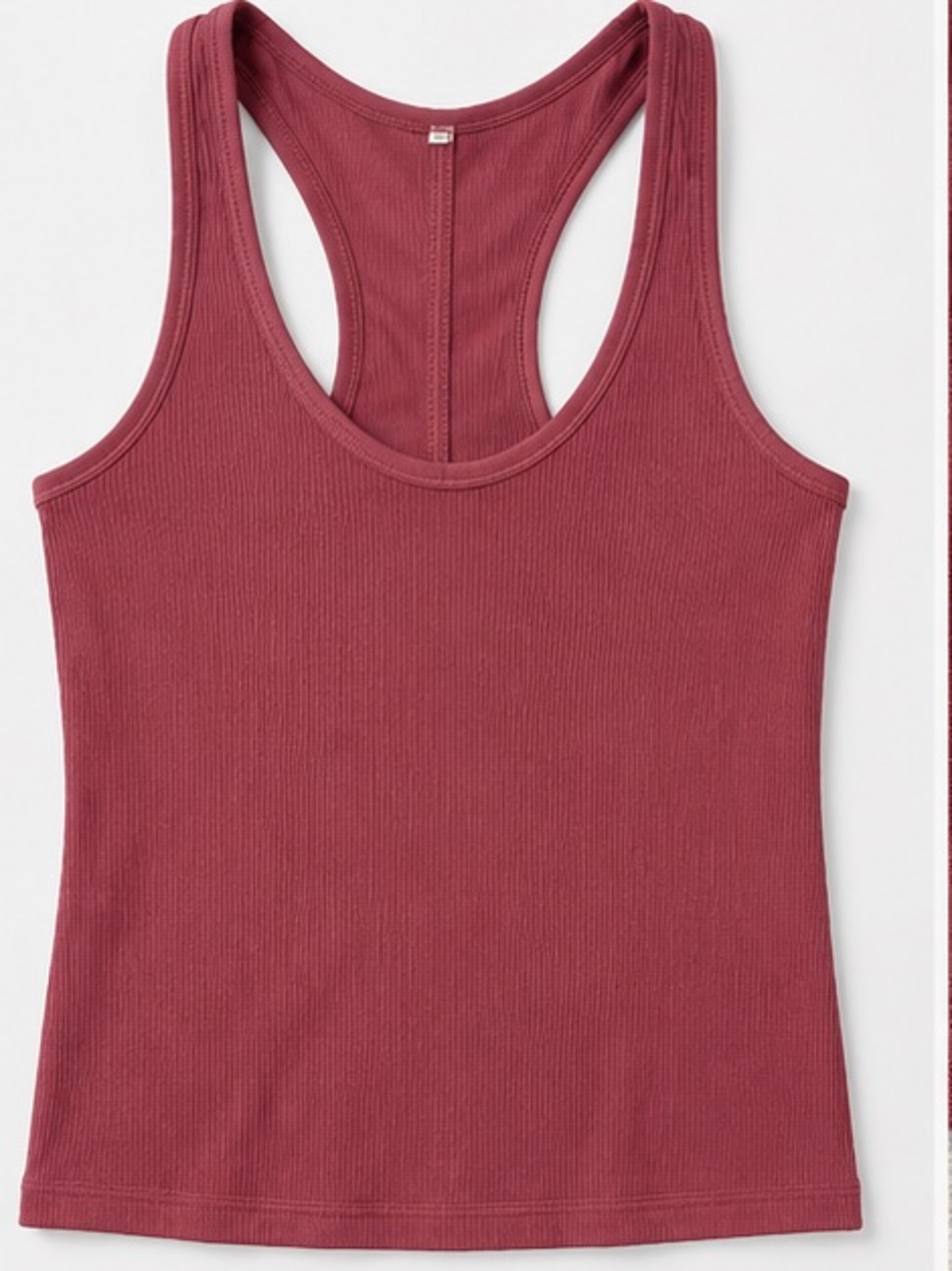 Athleta Ribbed Racerback Tank Top - Dusty Rose